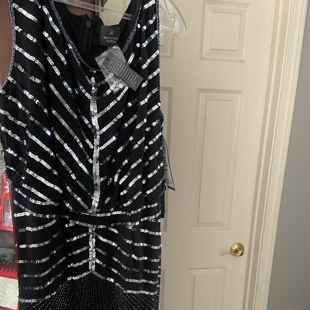 Black sequins dress